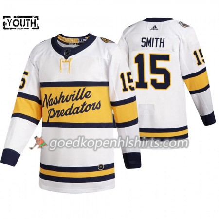 Nashville Predators Craig Smith 15 Adidas 2020 Winter Classic Authentic Shirt - Kinderen
